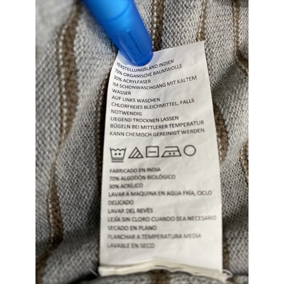 PrAna Mariette Gray Brown Organic Cotton Knit Hooded Sweater Dress Sz S - Picture 10 of 10